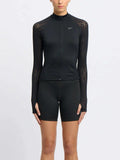 REEBOK Спортно горнище MESH FZ COVERUP