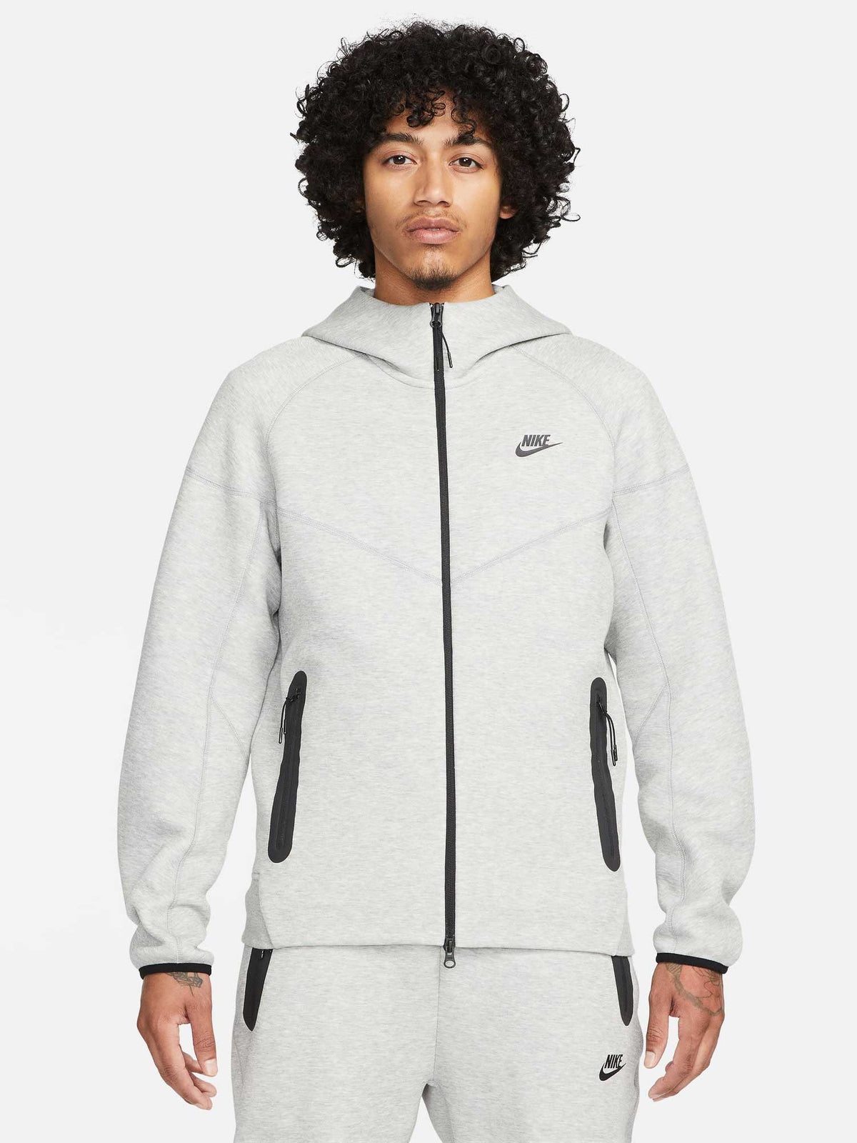 NIKE Суитшърт M NK TCH FLC FZ WR HOODIE