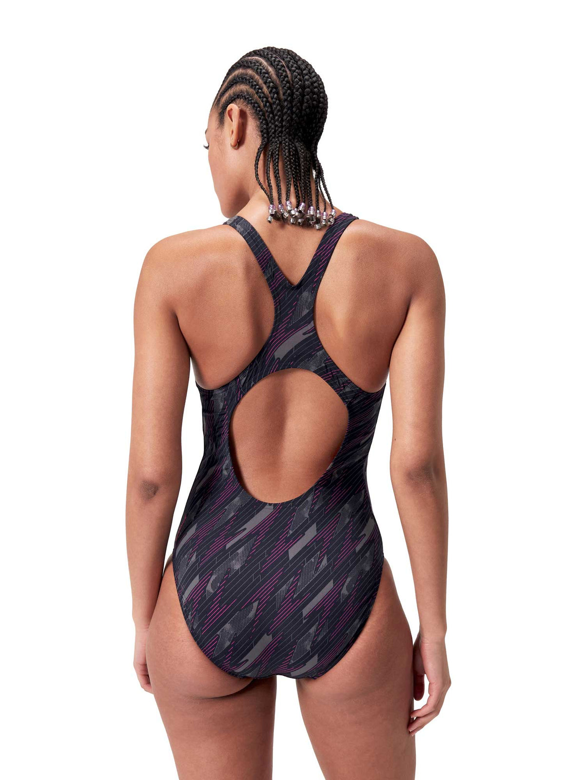 SPEEDO Цял бански WOMENS HYPERBOOM ALLOVER MEDALIST